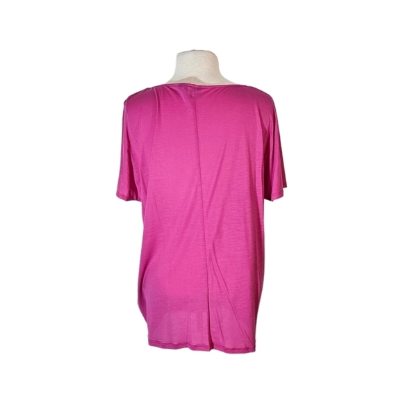 Ted Baker Hot Pink Oversized Short-Sleeved Top - Picture 3 of 7
